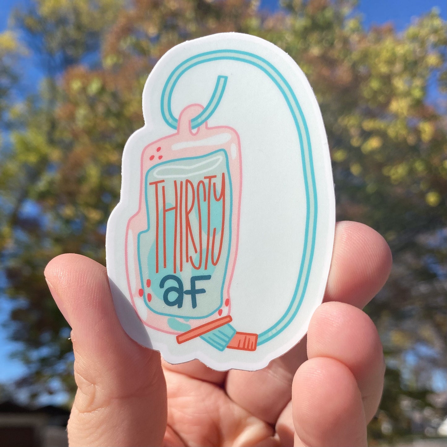 Thirsty AF Pastel POTS Sticker