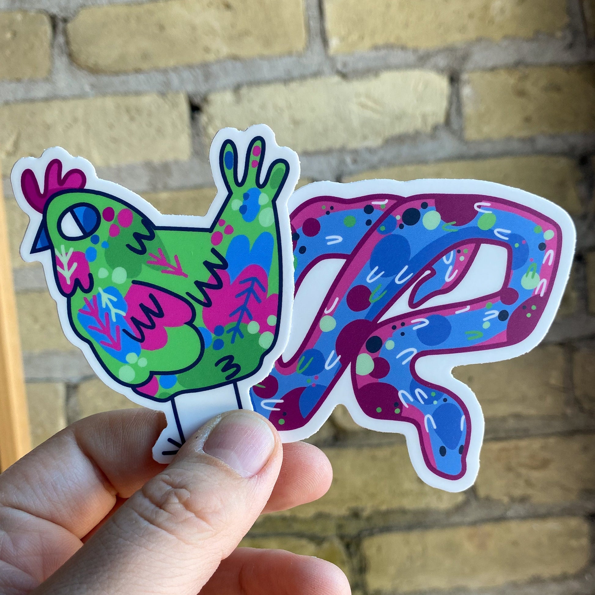 Polysexual Chicken / Subtle LGBTQ Pride Poultry Sticker