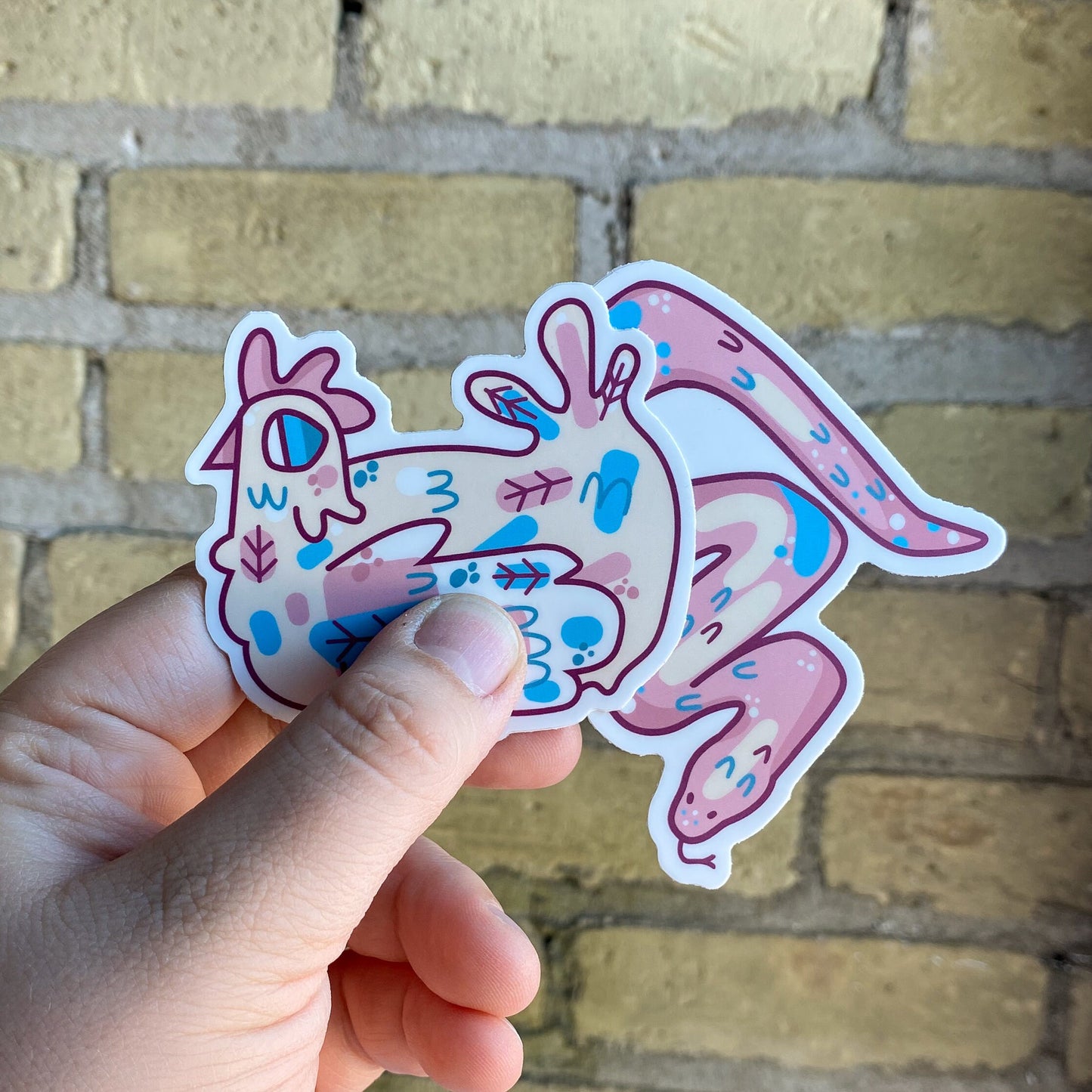 Transgender Chicken / Subtle LGBTQ Pride Poultry Sticker