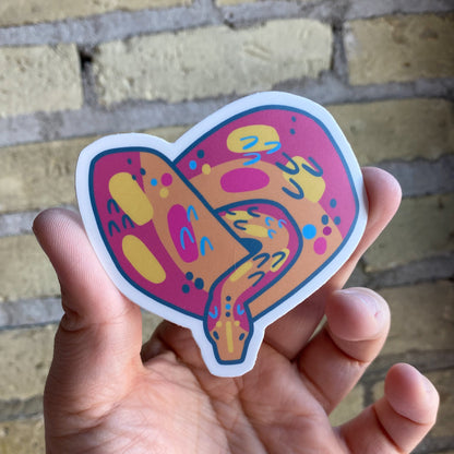 Pansexual Snake / Subtle LGBTQ Pride Reptile Sticker