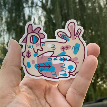 Transgender Chicken / Subtle LGBTQ Pride Poultry Sticker