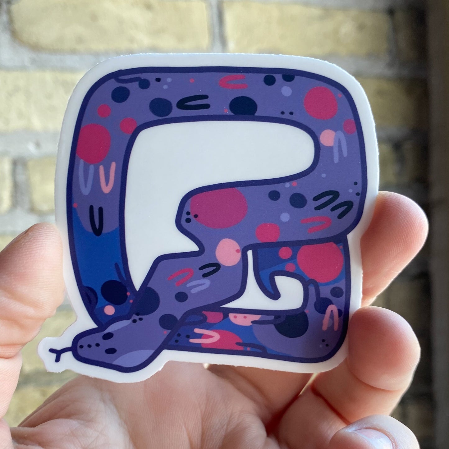 Bisexual Snake / Subtle LGBTQ Pride Reptile Sticker