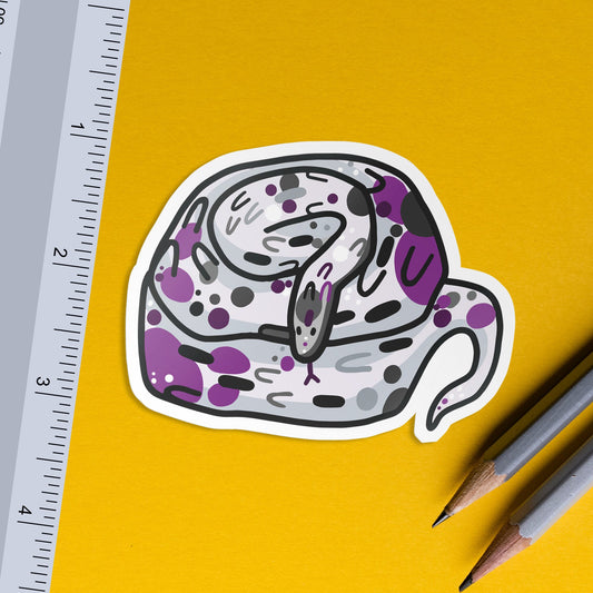 Asexual Snake / Subtle LGBTQ Pride Reptile Sticker