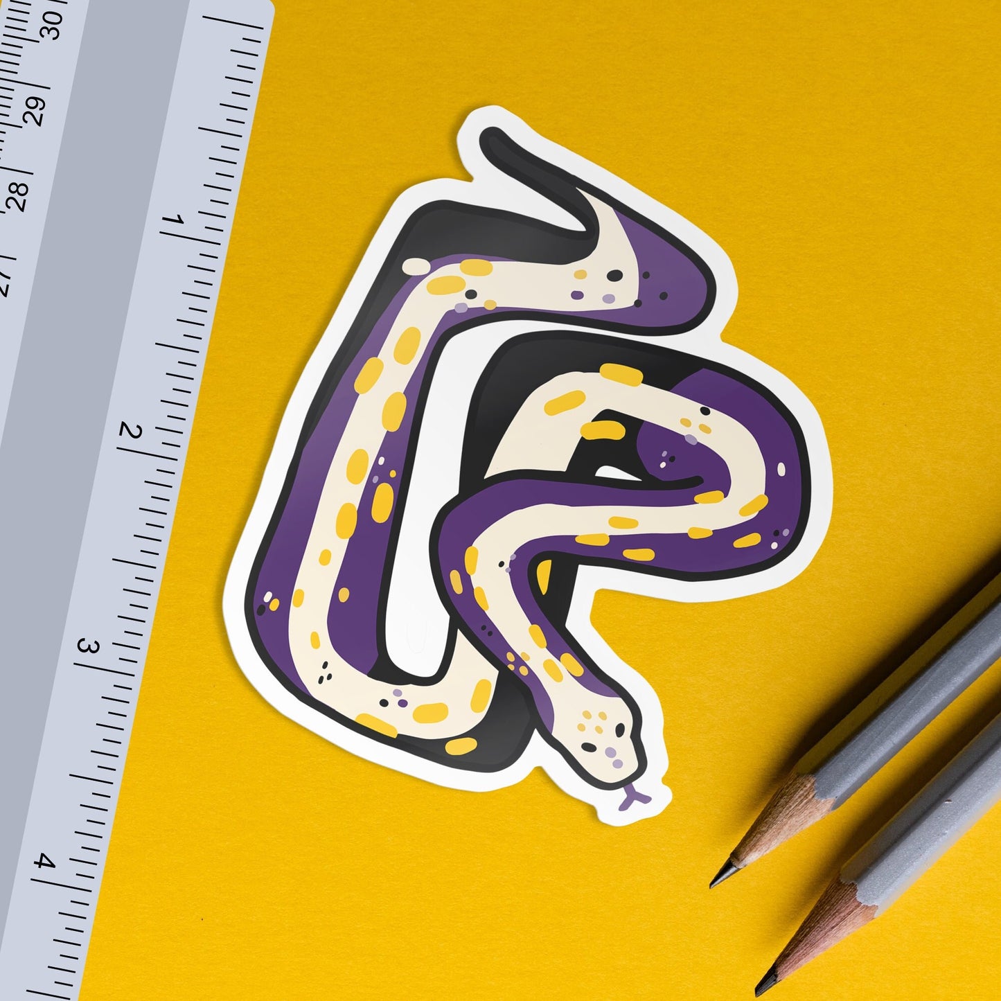 Nonbinary Snake / Subtle LGBTQ Pride Reptile Sticker