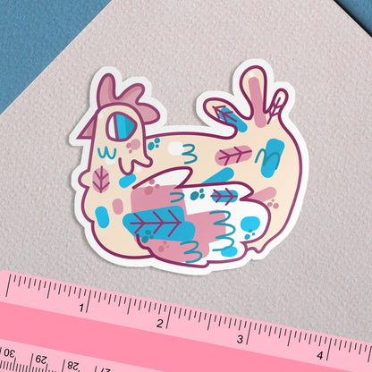 Transgender Chicken / Subtle LGBTQ Pride Poultry Sticker