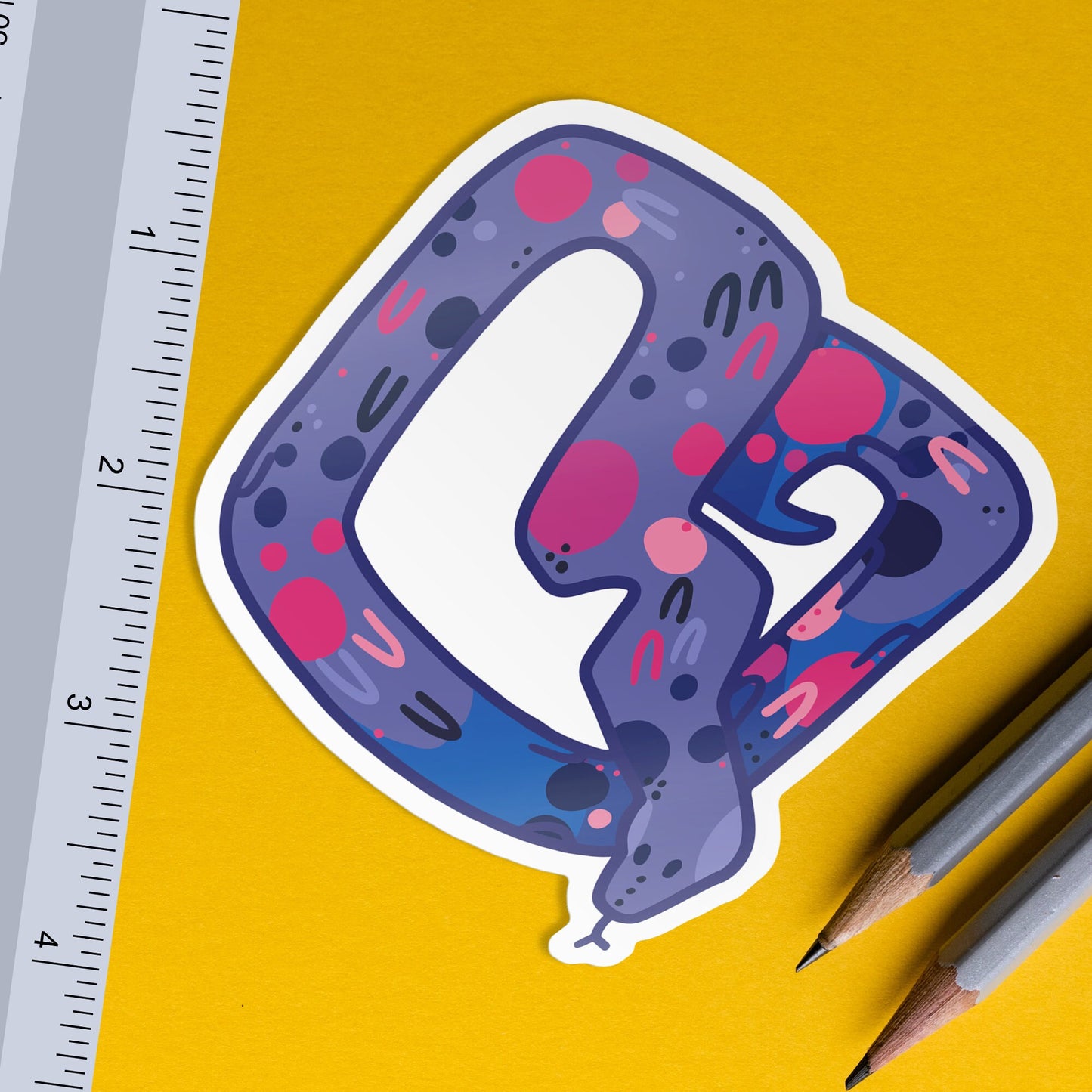 Bisexual Snake / Subtle LGBTQ Pride Reptile Sticker