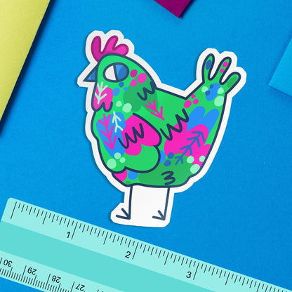 Polysexual Chicken / Subtle LGBTQ Pride Poultry Sticker