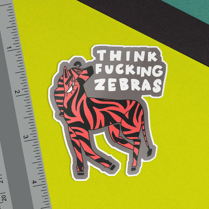 Think Zebras Bold EDS Sticker