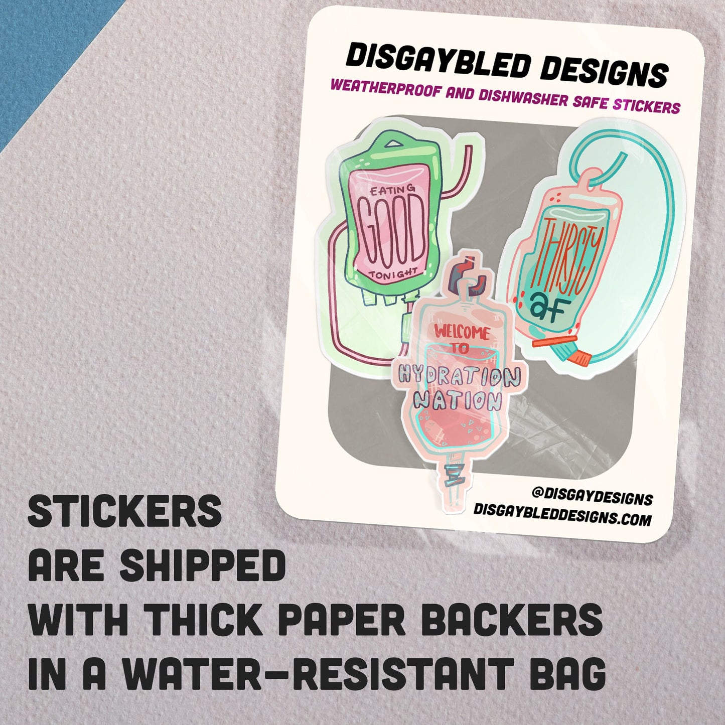 No Spoons Sticker Collection: Pastel Edition | Disability Pride Sticker Pack