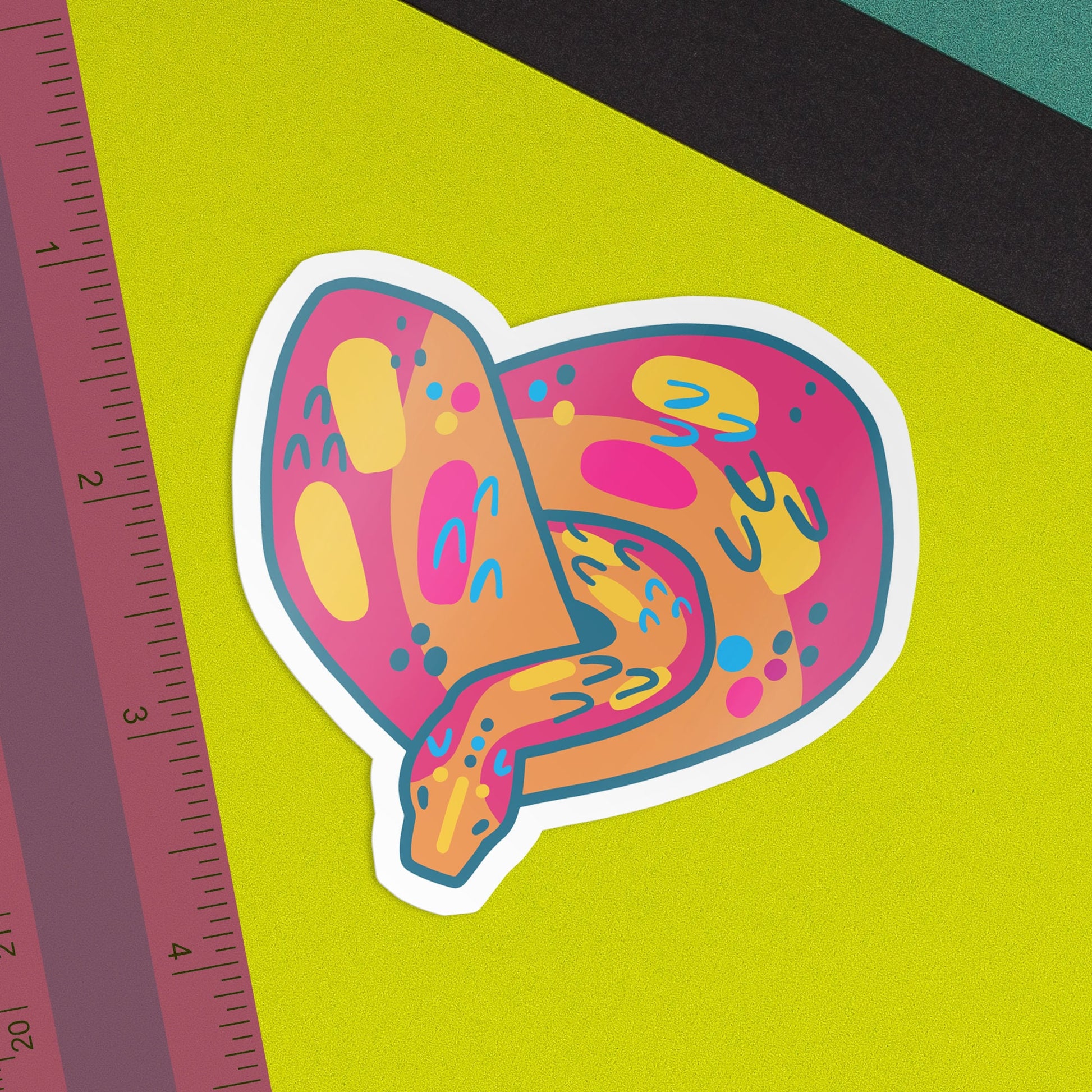 Pansexual Snake / Subtle LGBTQ Pride Reptile Sticker