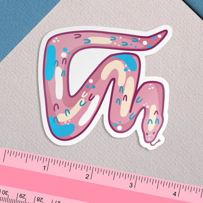 Transgender Snake / Subtle LGBTQ Pride Reptile Sticker