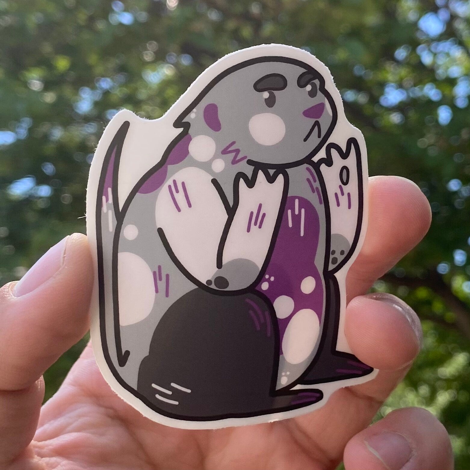 Asexual Prairie Dog / Subtle LGBTQ Pride Sticker