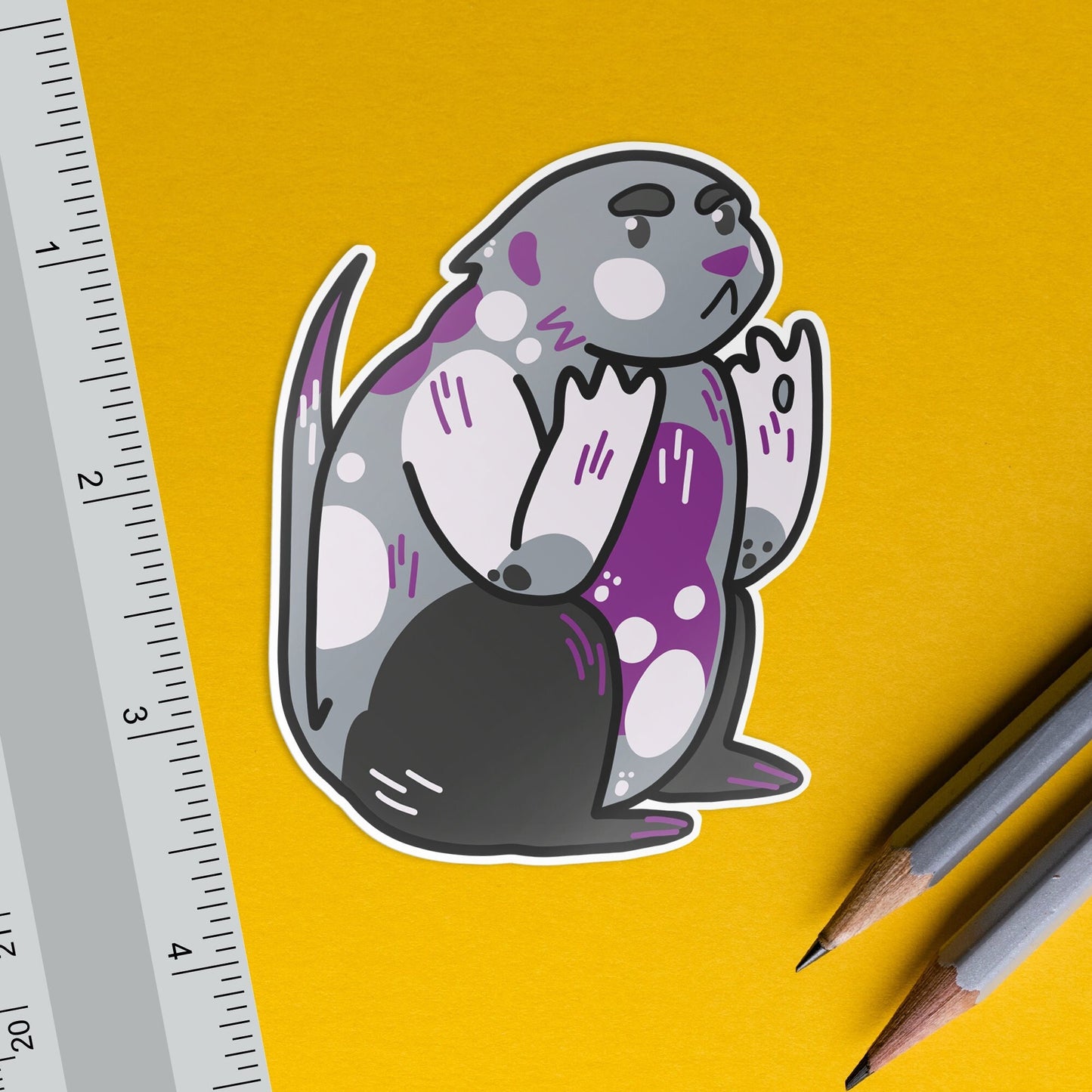 Asexual Prairie Dog / Subtle LGBTQ Pride Sticker