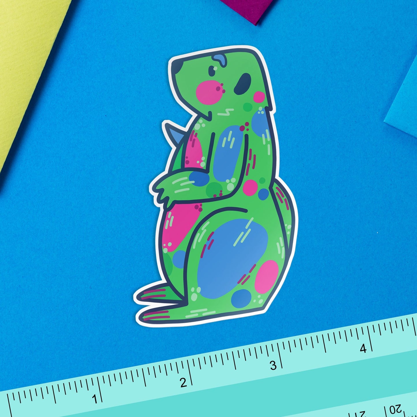 Polysexual Prairie Dog Sticker / Subtle LGBTQ Pride Sticker