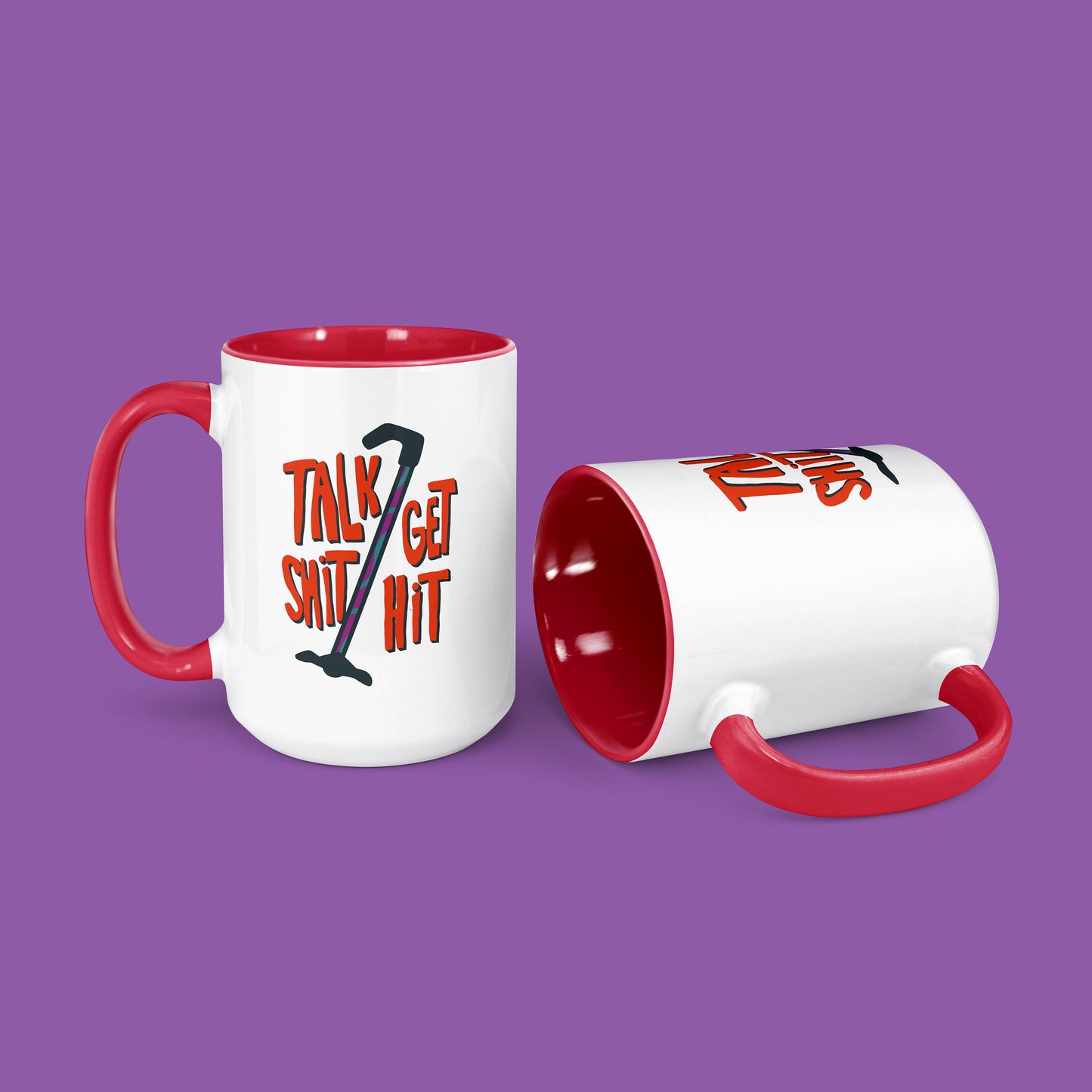 Talk Shit Get Hit Bold Mobility Aid Mug 15oz